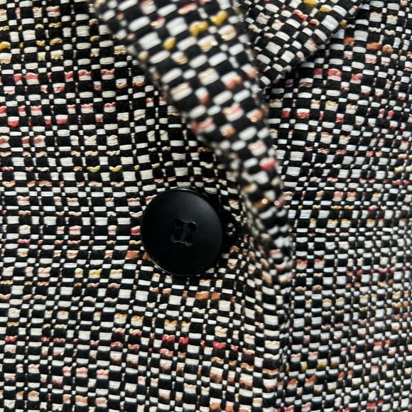 Classiques Entier skirt suit size L/10 tweed multicolor long sleeve 2-piece suit - Picture 4 of 8